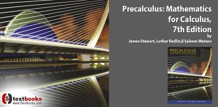 Precalculus: mathematics for calculus 7th edition answers